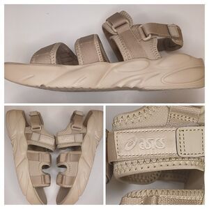 Asics Sandals Mens Sz 12 - Asics Gel Bondal - Beige Casual Sport Adjustable